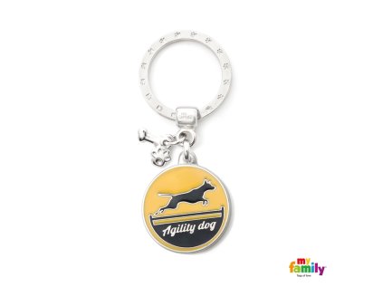 Známka Charms - agility žlutá