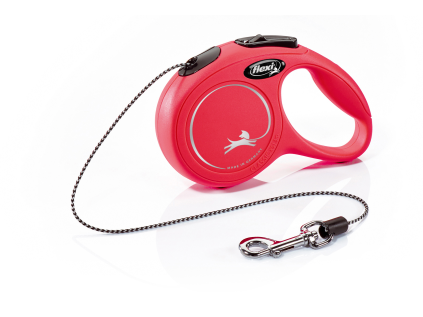 Flexi New Classic XS šňůra 3 m/8 kg červená
