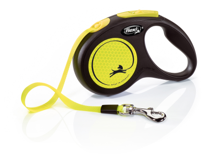 Flexi New Neon S pásek 5m/15 kg žluté