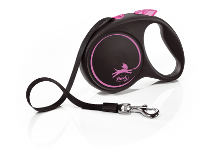 Flexi Black Design M pásek 5 m/25 kg růžové