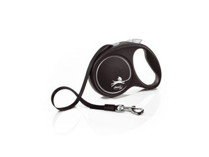 Flexi Black Design M pásek 5m/25 kg stříbrné