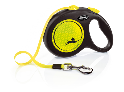 Flexi New Neon L pásek 5m/50 kg žluté