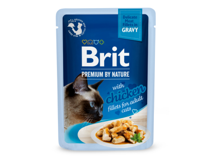 Brit Premium Cat Delicate Fillets in Gravy with Chicken 85 g