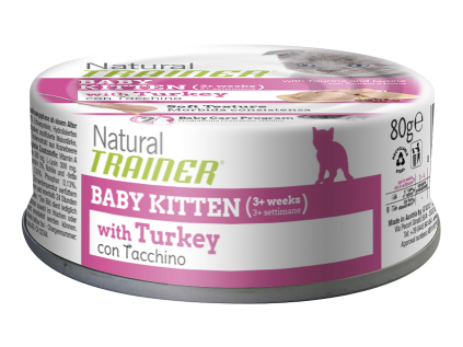 Konzerva Natural Trainer Cat BABY KITTEN krůta 80 g