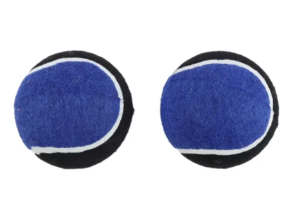 Huhubamboo hračka pro psy tenisák modrý 10cm 2ks